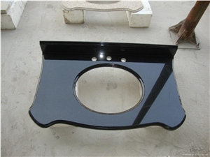 Shanxi Black Granite Bathroom Countertops, Bathroom Vanity Tops