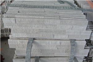 Stacked 3d Culture Marble Wall Cladding Culture Stone, Grey Marble Wall Cladding