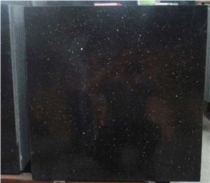 Top Quality Popular Polished Star Black Galaxy Granite on Sales Slabs & Tiles, Italy Black Granite
