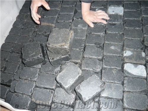 Zhangpu Black Basalt Cube Stone & Pavers, Walkway Pavers