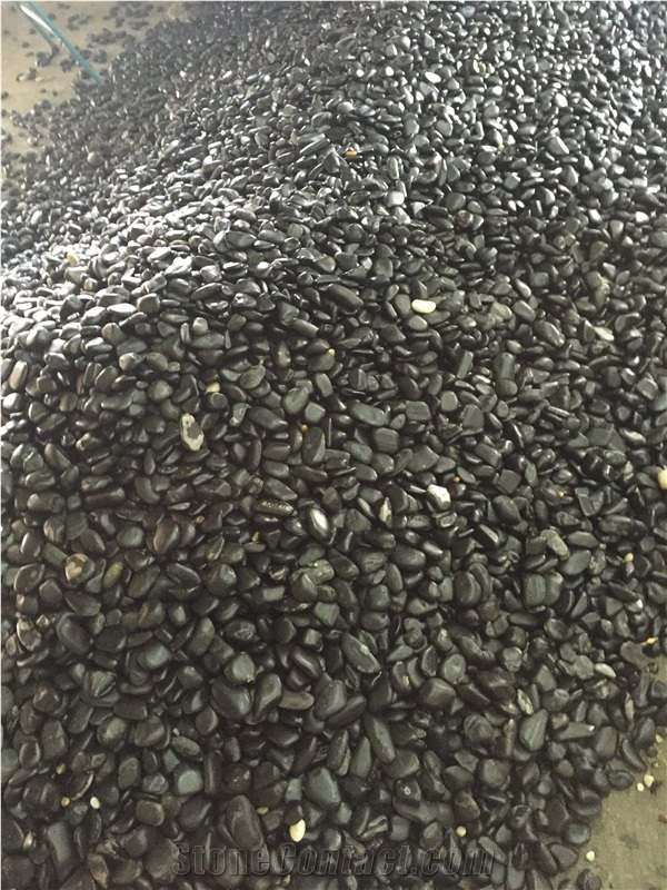 China Black Pebble Stone, River Stone, Cobbles
