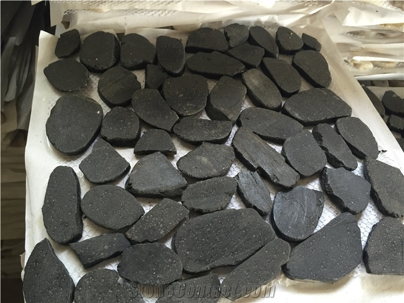 China Natural River Stone, Flat Pebble Stone, Sliced Pebbles