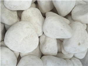China Snow White Pebble Stone, River Stone, Cobbles