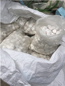 China Snow White Pebble Stone, River Stone, Cobbles