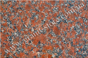 Rosso Santiago Granite Tiles & Slabs, Red Granite Ukraine Tiles & Slabs