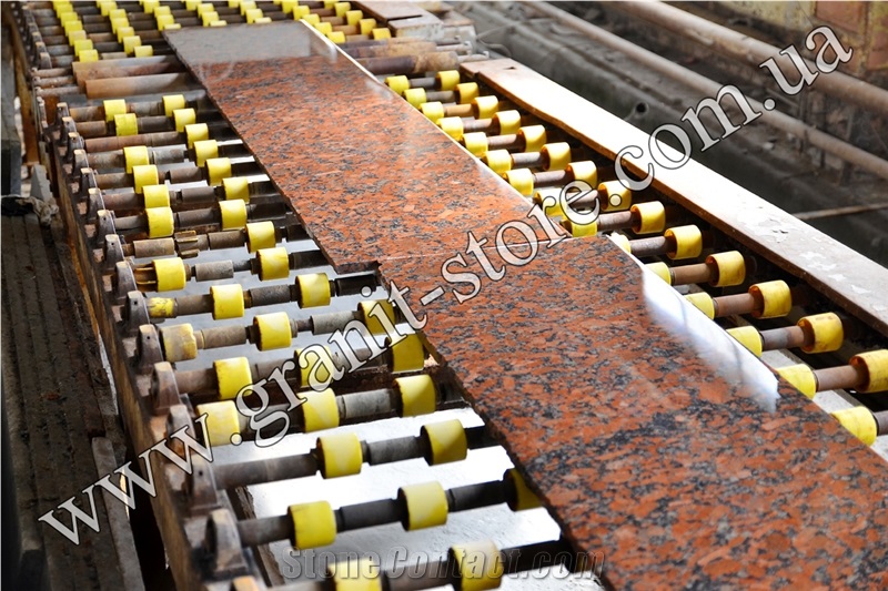Rosso Santiago Granite Tiles & Slabs, Red Granite Ukraine Tiles & Slabs