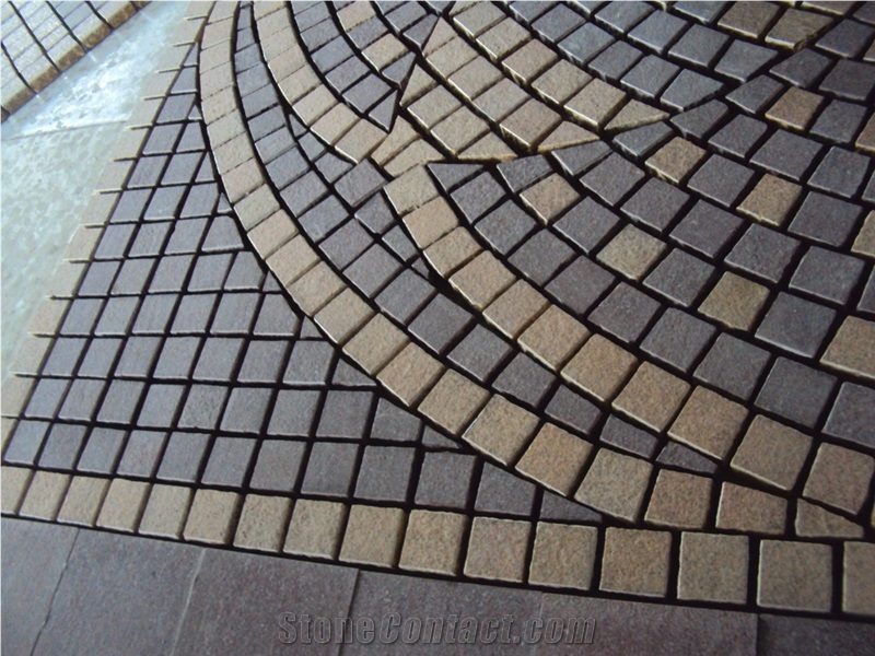 G350 Granite Flamed Irregular Flagstones, Flagstone Walkway Pavers