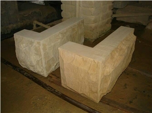 Golden Yellow Sandstone Mushroom Stone Wall Stone Corner Stone