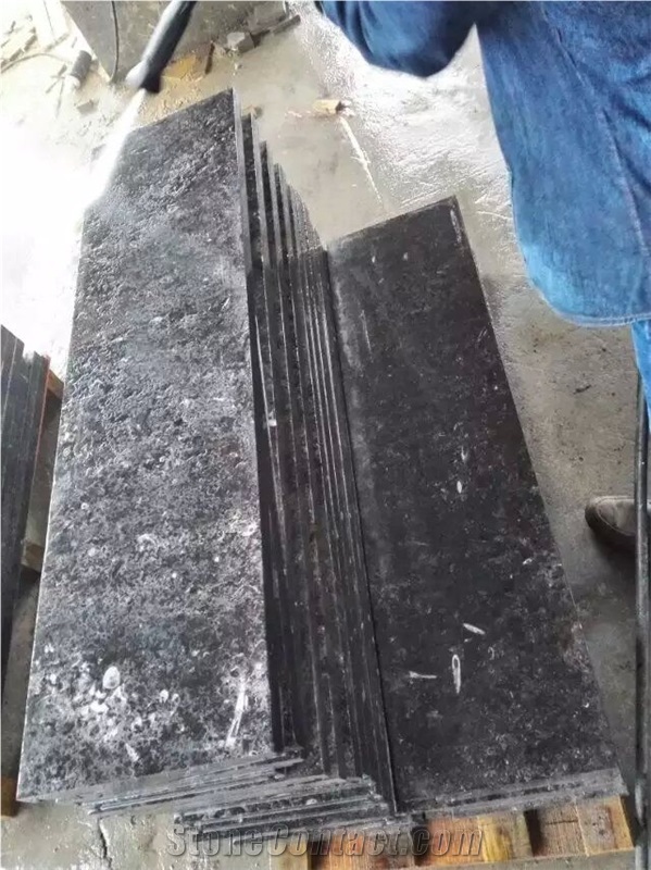 Hubei Black Limestone Slabs & Tiles, High Quality Black Limestone Slabs Steps