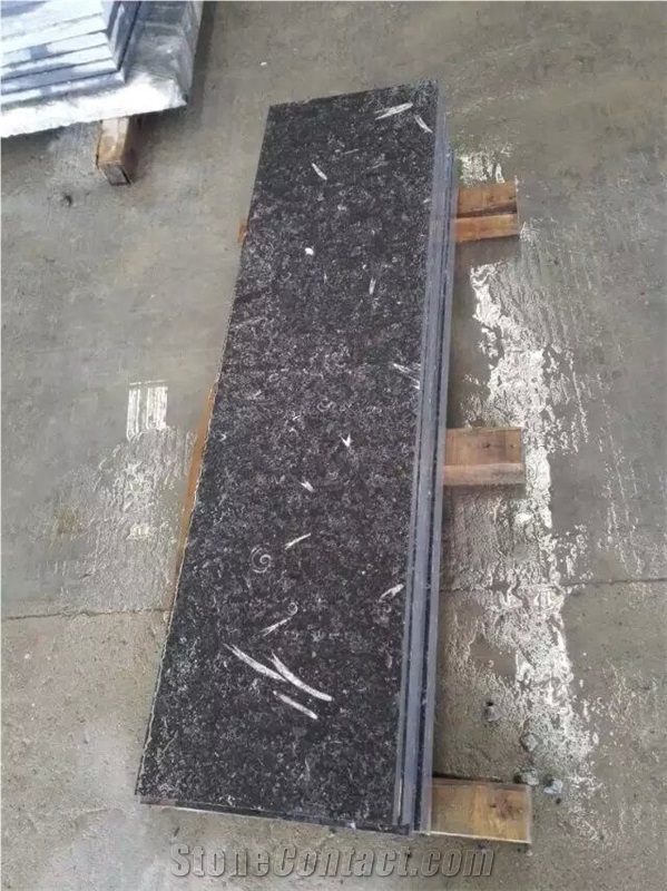 Hubei Black Limestone Slabs & Tiles, High Quality Black Limestone Slabs Steps