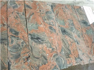 Hubei Sunset Red Cloud Granite Slabs Steps