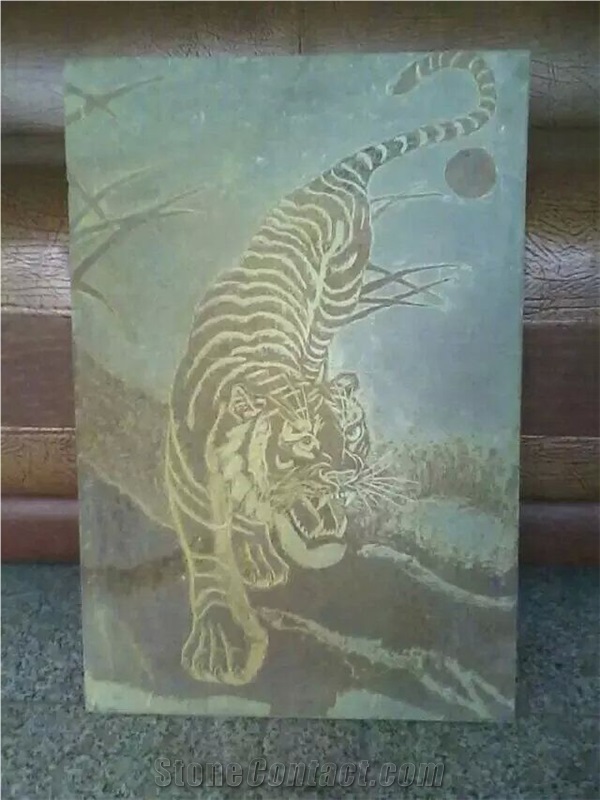 Natural Brown Slate Slabs, Art Decoration Wall Slate Tiles