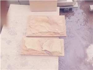 Pink Sandstone Mushroom Stone Wall Cladding Wall Stone Corner Stone Rustic Surface