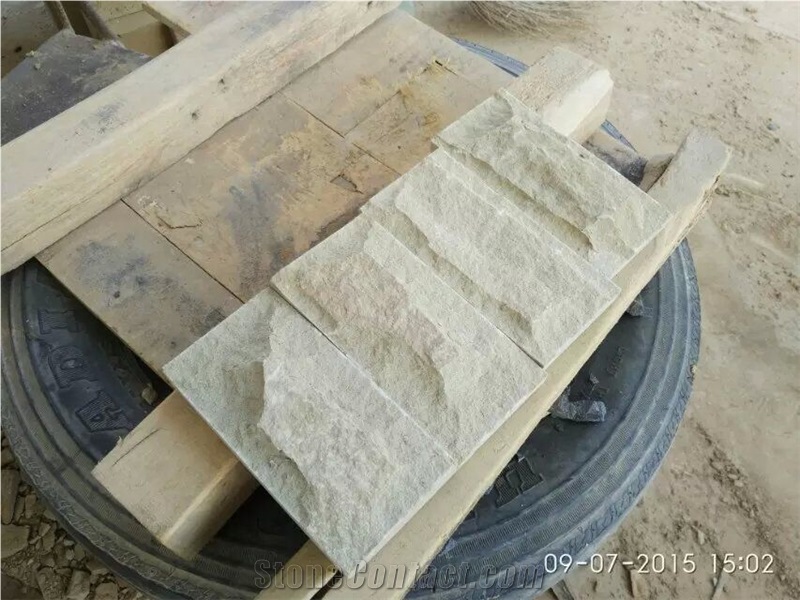 White Sandstone Mushroom Stone Wall Cladding Cheap Prices