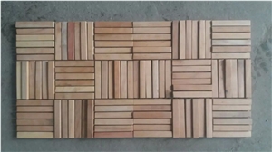 Wooden Wall Cladding Culture Stone Feature Wall