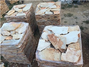 Yellow Slate Culture Irregular Flagstone Crazy Paving