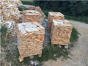 Yellow Slate Culture Irregular Flagstone Crazy Paving