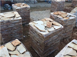 Yellow Slate Culture Irregular Flagstone Crazy Paving