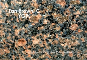 Tan Brown Granite Tiles & Slabs, Brown Granite India Tiles & Slabs