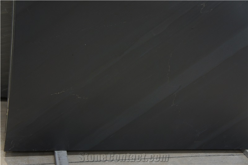 Ocean Black Quartzite Tiles & Slabs, Black Quartzite India Tiles & Slabs