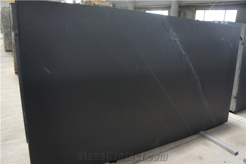Ocean Black Quartzite Tiles & Slabs, Black Quartzite India Tiles & Slabs