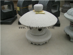 Beige Granite Lamp Caving,Garden Lantern&Lamp,Japanese Lanterns,Lantern Sculptures,Exterior Lamps