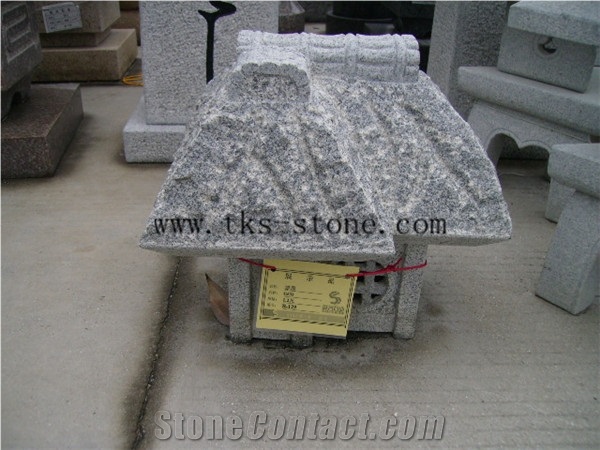Beige Granite Lamp Caving,Garden Lantern&Lamp,Japanese Lanterns,Lantern Sculptures,Exterior Lamps