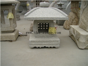 Beige Granite Lanterns Caving,Garden Lanterns&Lamps,Lantern Sculptures,Japanese Lamps