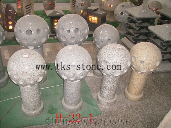 Beige Granite Lanterns,Lantern Sculptures,Lamps Caving,Garden Lanterns&Lamps,Japanese Lanterns,Exterior Lamps