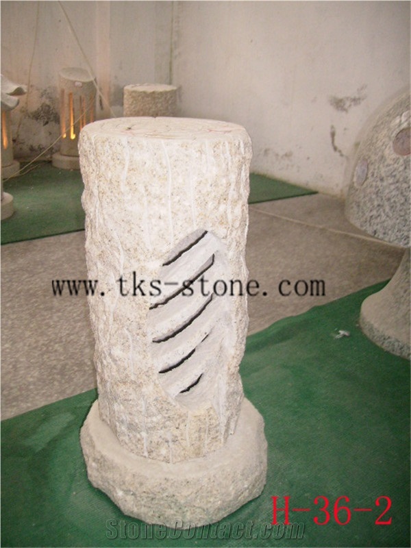 Beige Granite Lanterns,Lanterns Caving,Lamp Sculptures,Garden Lanterns&Lamps,Japanese Lanterns,Exterior Lamps