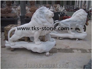 Beige Granite Lion Sculpture&Statue,Lions Caving,Lion Animal Sculptures,Garden Statues,Landscape Statues