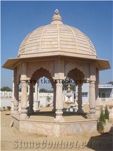 Beige Granite Southeast Asia Style Garden Gazebo Beige Granite Southeast Asia Style Garden Gazebo