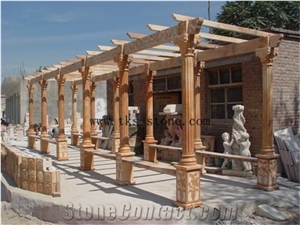 Beige Marble Carving Porches