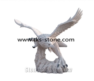 China Beige Granite Eagle Sculptures & Statues,Eagle Caving,Beige Granite Eagle Animal Sculptures,Garden Sculptures