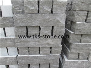 China Blue Limestone Cubestone Sides Natual Split