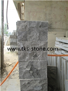 China Blue Limestone Cubestone Sides Natual Split