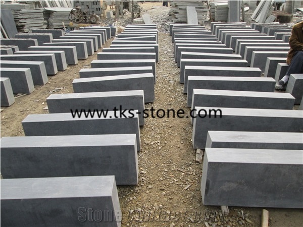 China Blue Limestone Stairs & Steps with One Anti-Slip Line