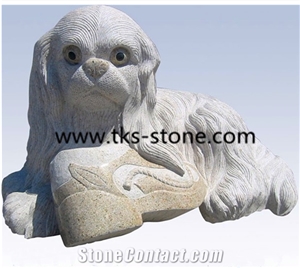 China Grey Granite Dog Sculptures & Statues,Grey Granite Dog Animal Sculptures,Dog Caving,Handcarved Sculptures,Garden Statues