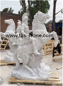China White Granite Napoleon Sculptures,Warrior Statues,Knight Statue,White Granite Warrior Sculpture & Statue,Human Sculptures,Human Caving