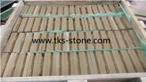 China Yellow Sandstone Mushroom Stone,Yellow Sandstone Mushroomed Wall Cladding