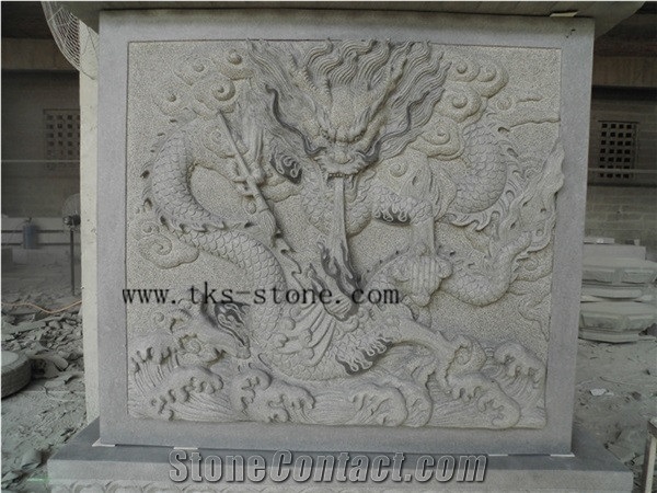 Dragon Engravings, Grey Granite Engravings