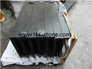 Flamed G684 Fuding Black Pool Coping,China Black Basalt,Black Pearl Swimming Pool Covers,China Black Swimming Pool Copping,Swimming Pool Tiles,Pool Surround, Borders