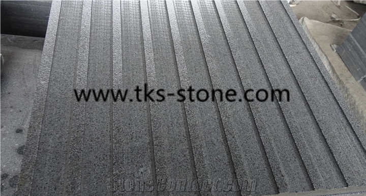 G654,Padang Dark,Sesame Black,Dark Grey Granite Blind Stone Pavers,Blind Paving Stone