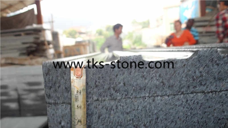 G654,Padang Dark,Sesame Black,Dark Grey Granite Blind Stone Pavers,Blind Paving Stone