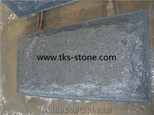 G654,Padang Dark,Sesame Black,Dark Grey Granite Mushroom Stone,Wall Cladding Stone