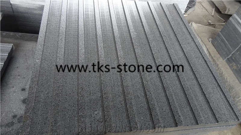 G654,Padang Dark,Sesame Black,Dark Grey,Impala Black Granite Blind Stone Pavers,Blind Paving Stone