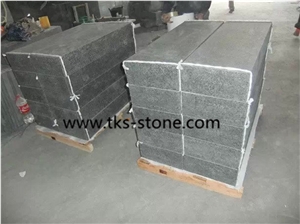 G684 Black Basalt Stairs,Fuding Black, China Black Basalt , Blackpearlflamed Stairs/ Staircase/ Steps/ Stair Treads