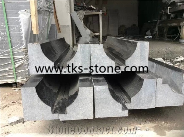 G684 Pearl Black Granite Liners/Borders/Mouldings,Black Building Molding/Liners