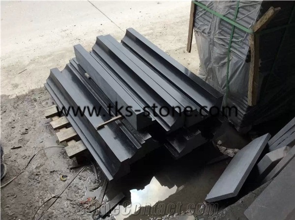 G684 Pearl Black Granite Liners/Borders/Mouldings,Black Building Molding/Liners