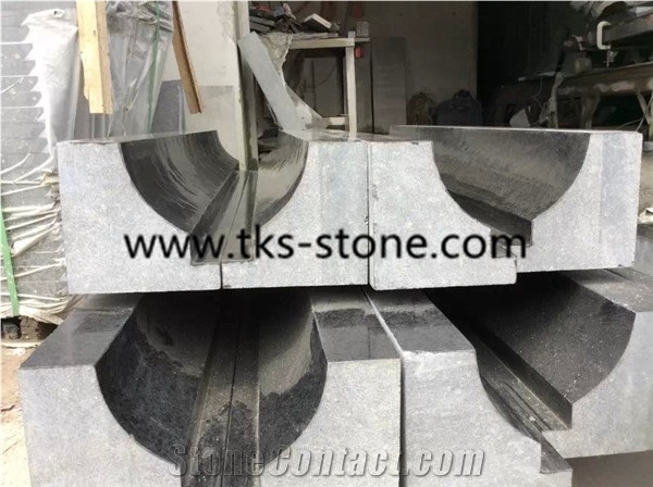 G684 Pearl Black Granite Liners/Borders/Mouldings,Black Building Molding/Liners